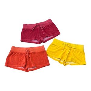 HardTail Bundle of Red Yellow & Orange Terry Shorts
